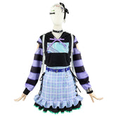 World Project Akayama Mizuki 2D Anime Costume Women's Hooded Sweatshirt Plaid Skirt Set - Halloweez